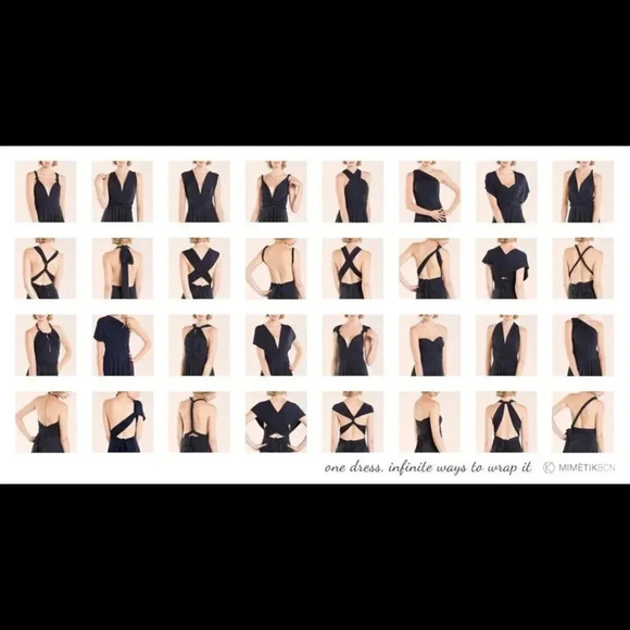 Navy Blue  Infinity Multi Way Dress - Picture 15 of 16